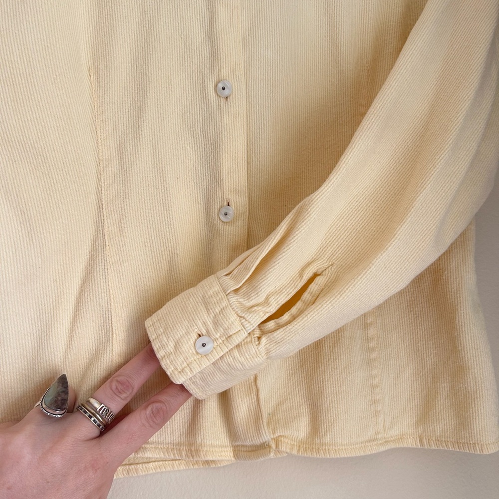 Basic Equipment Button Down Light Yellow Shirt - image 4